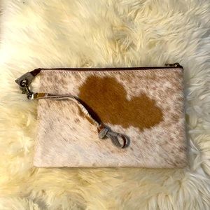 Cow Hide Clutch/Wristlet